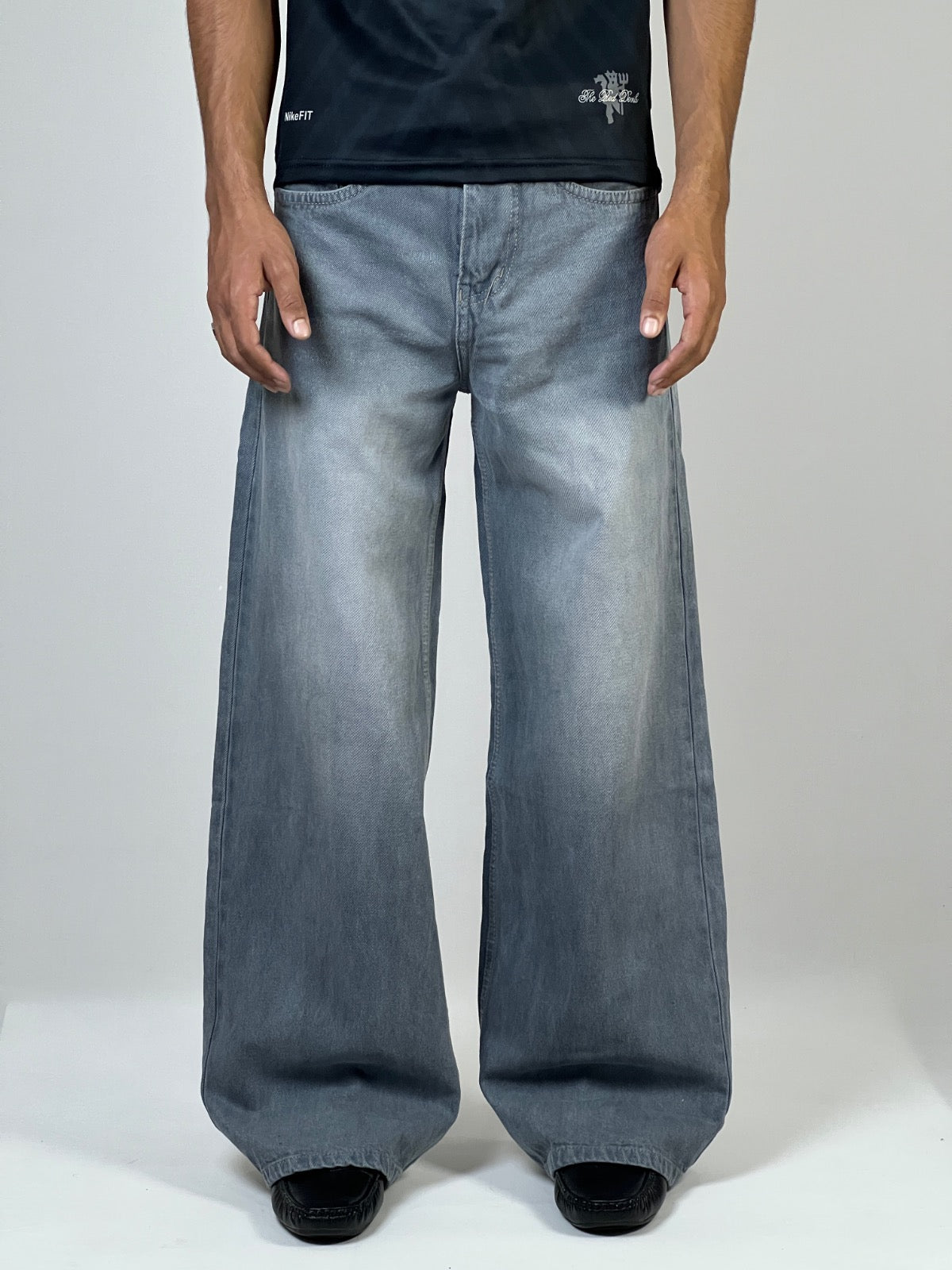 Steel grey baggy