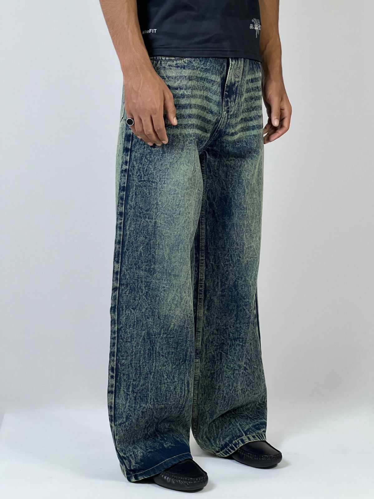 Olive mist baggy