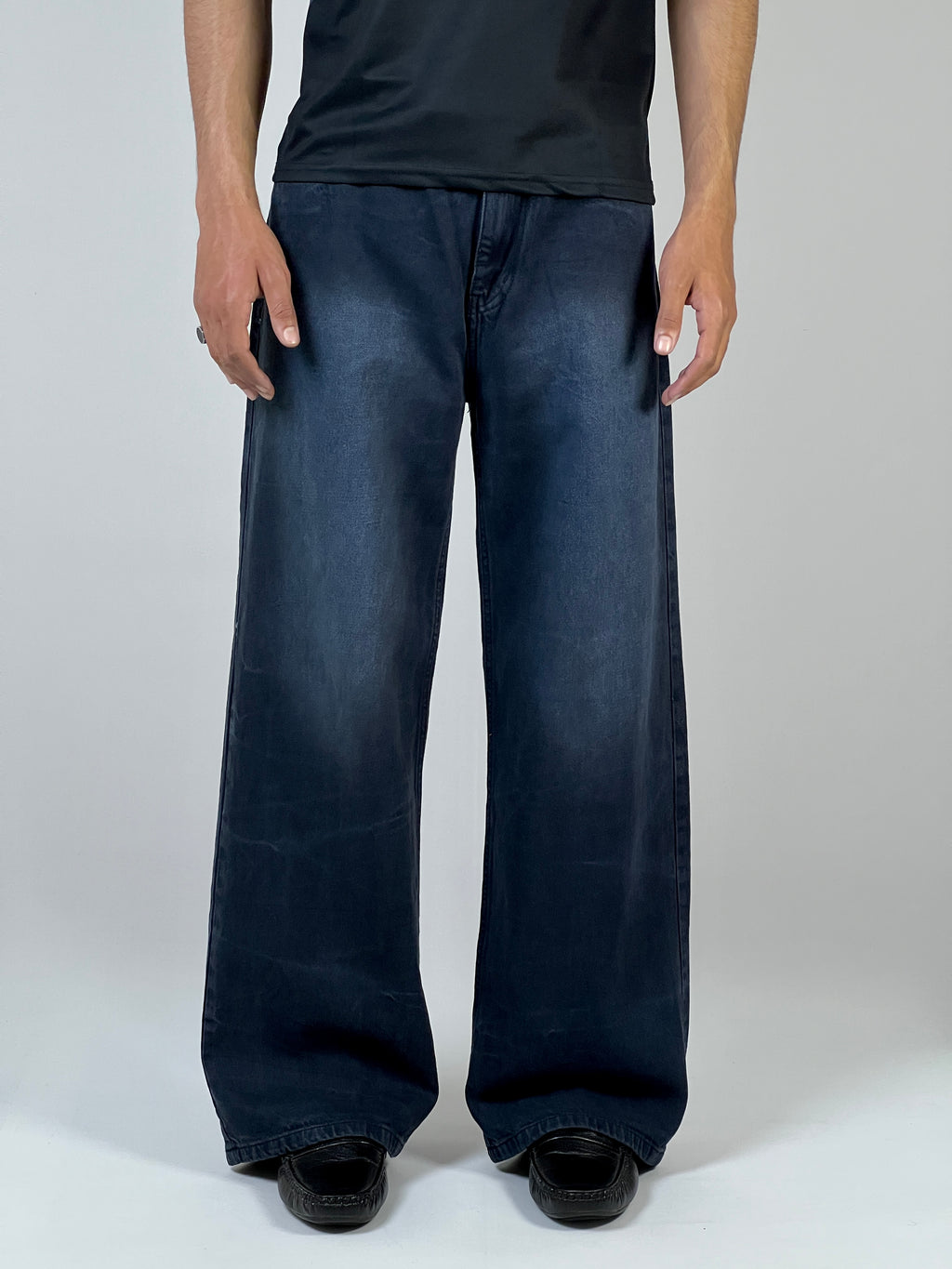 Deep indigo baggy