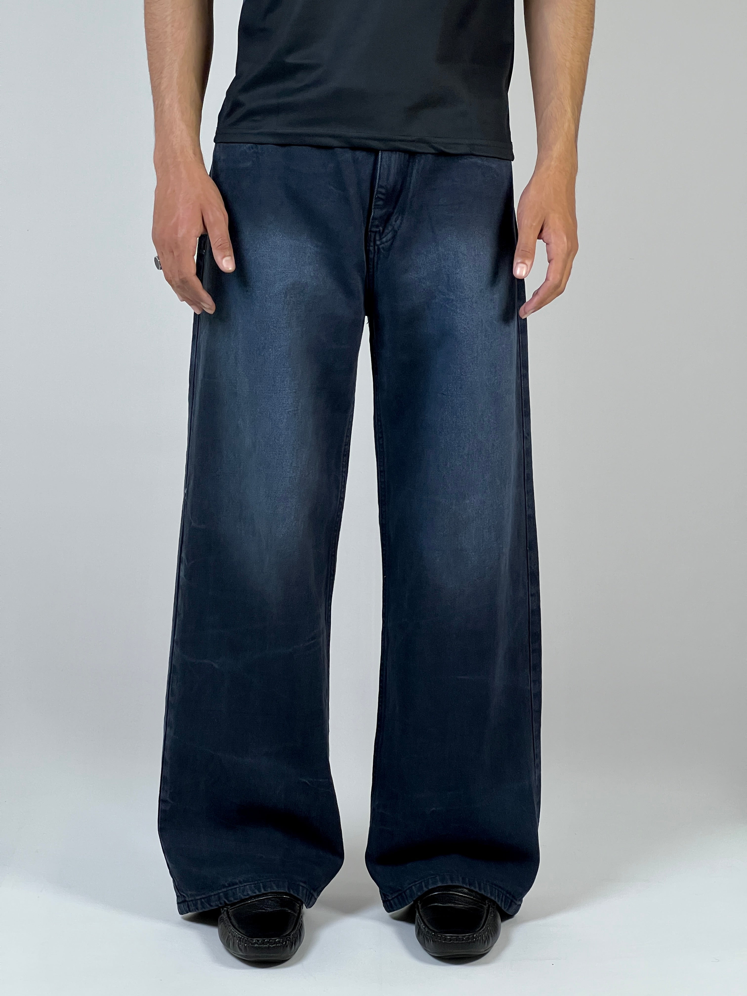 Deep indigo baggy