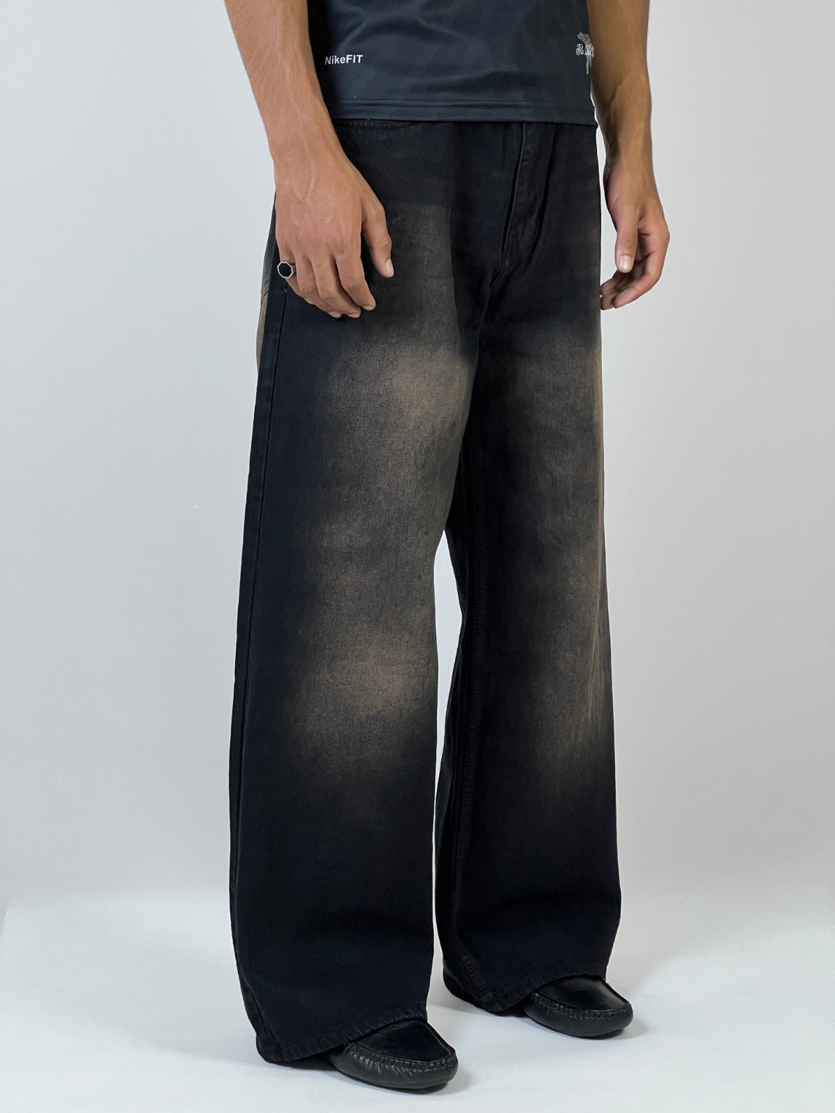 Midnight black baggy