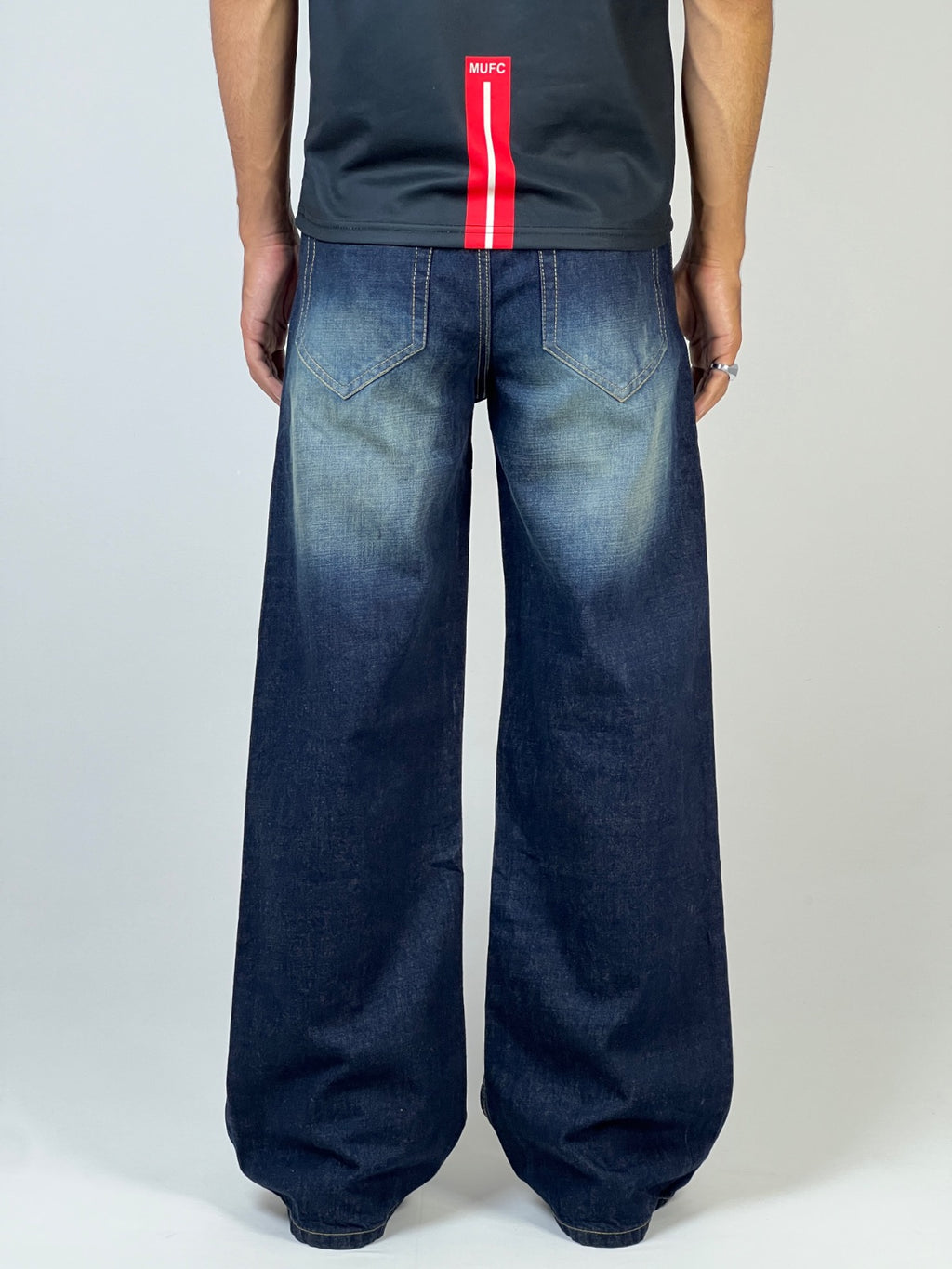 Retro blue baggy