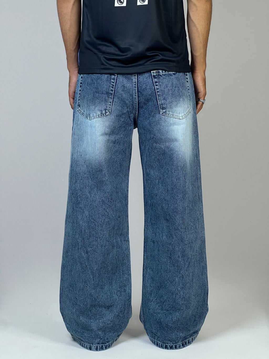 Blue wash baggy