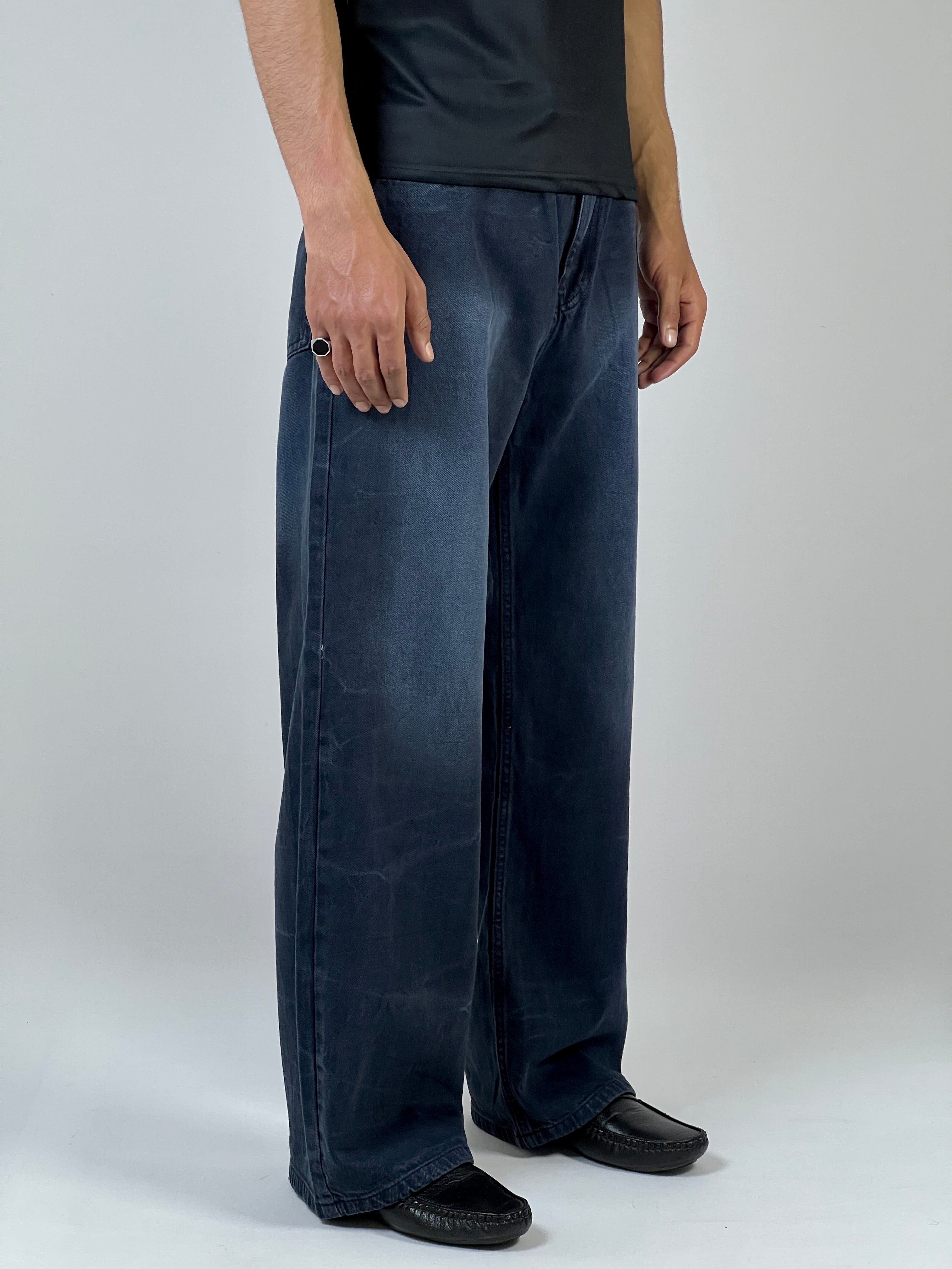 Deep indigo baggy
