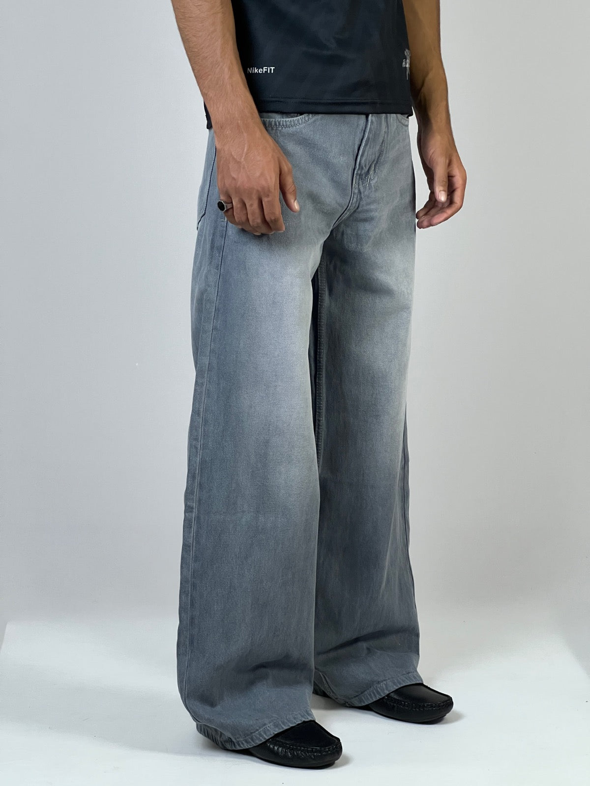 Steel grey baggy