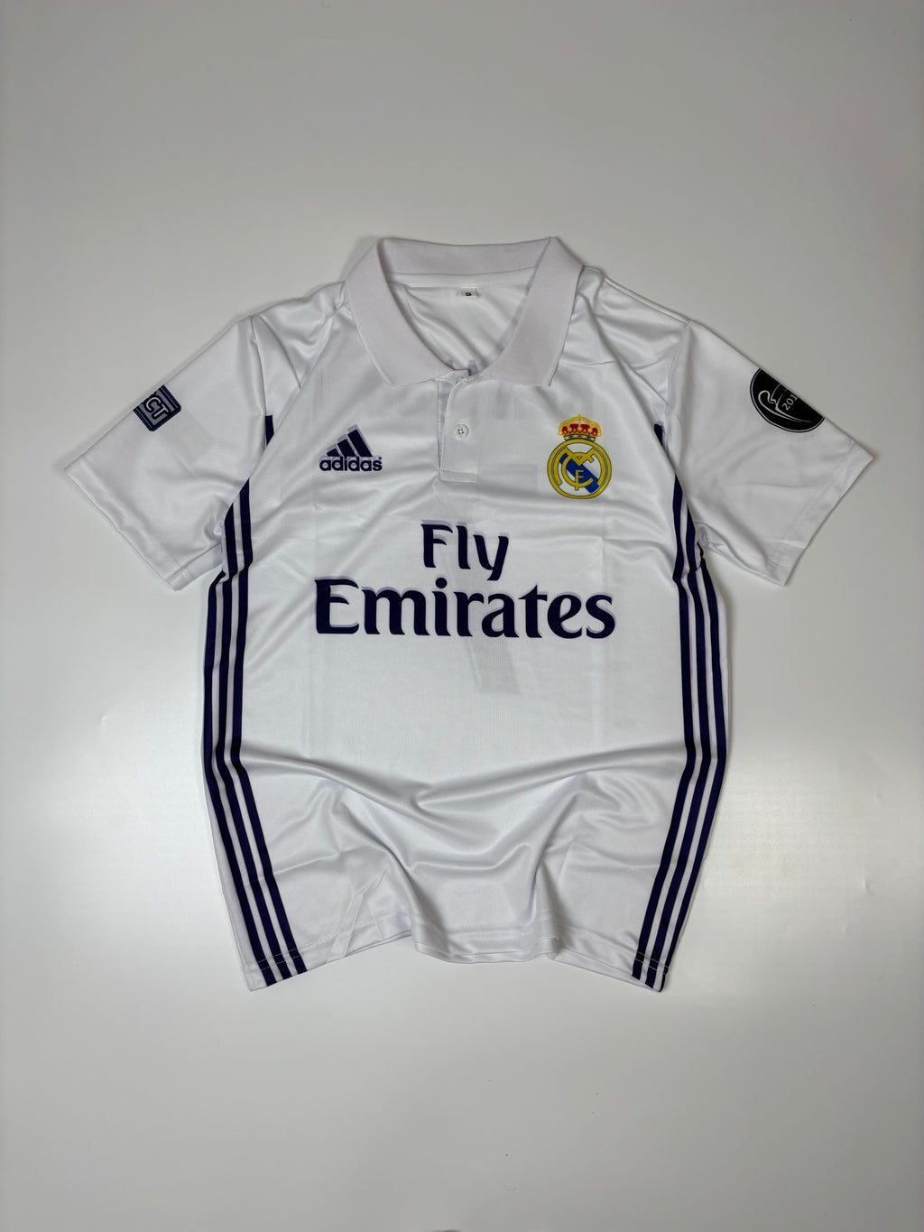 Real Madrid CF Royal White Polo Jersey