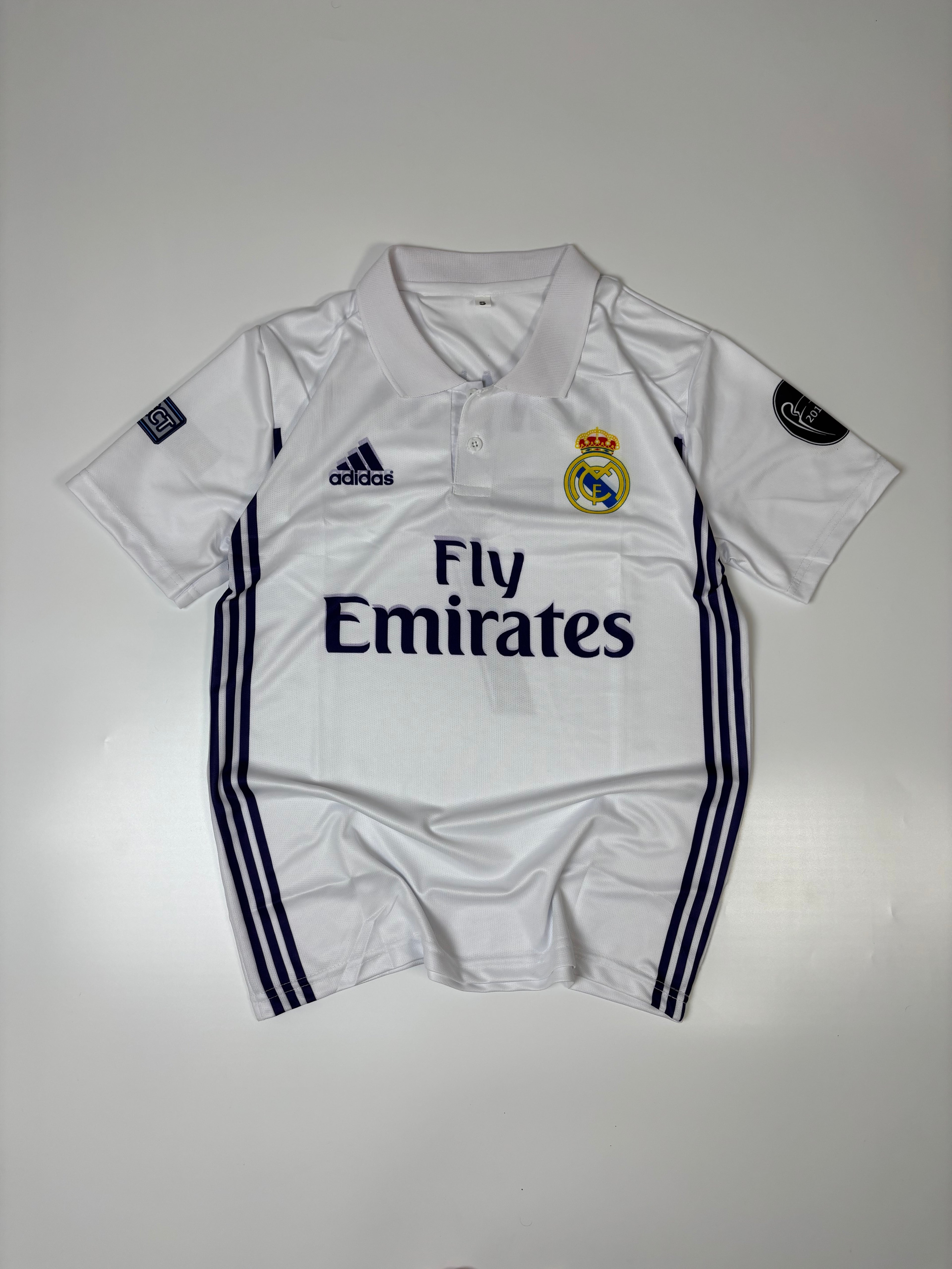 Real Madrid CF Royal White Polo Jersey