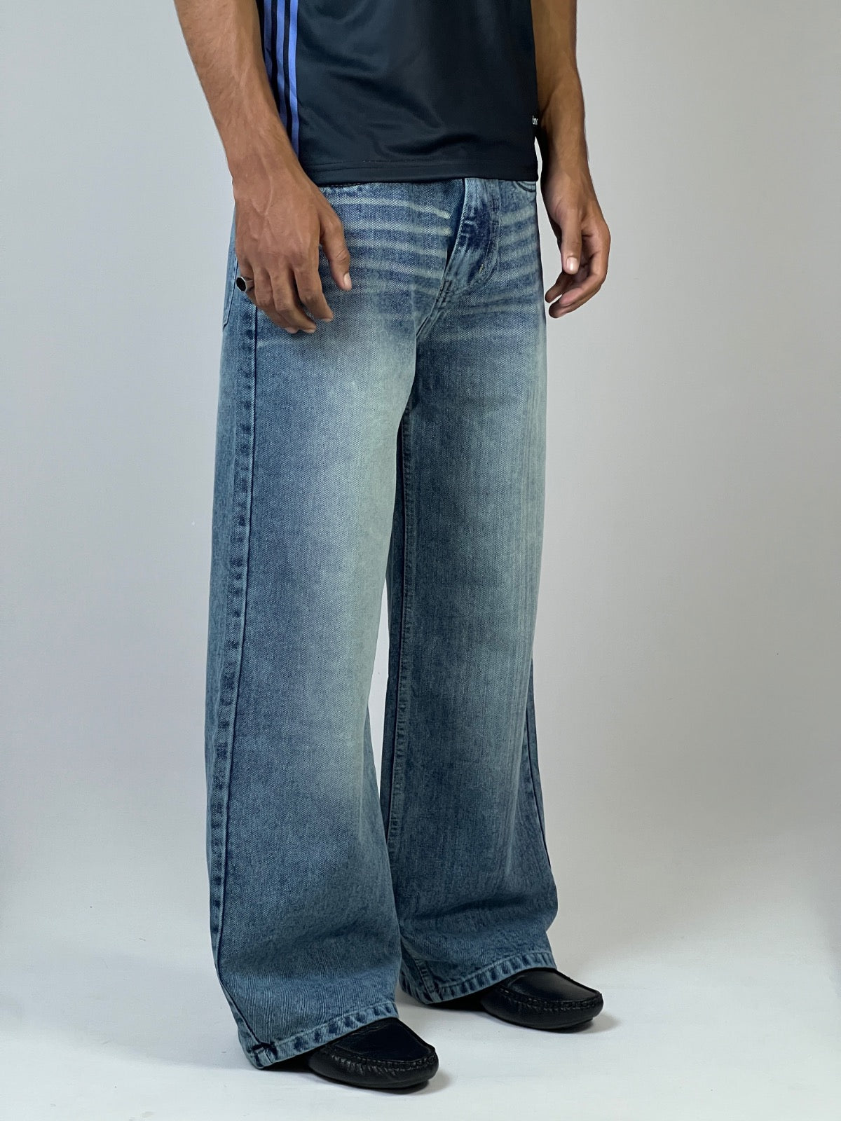 Olive fade baggy