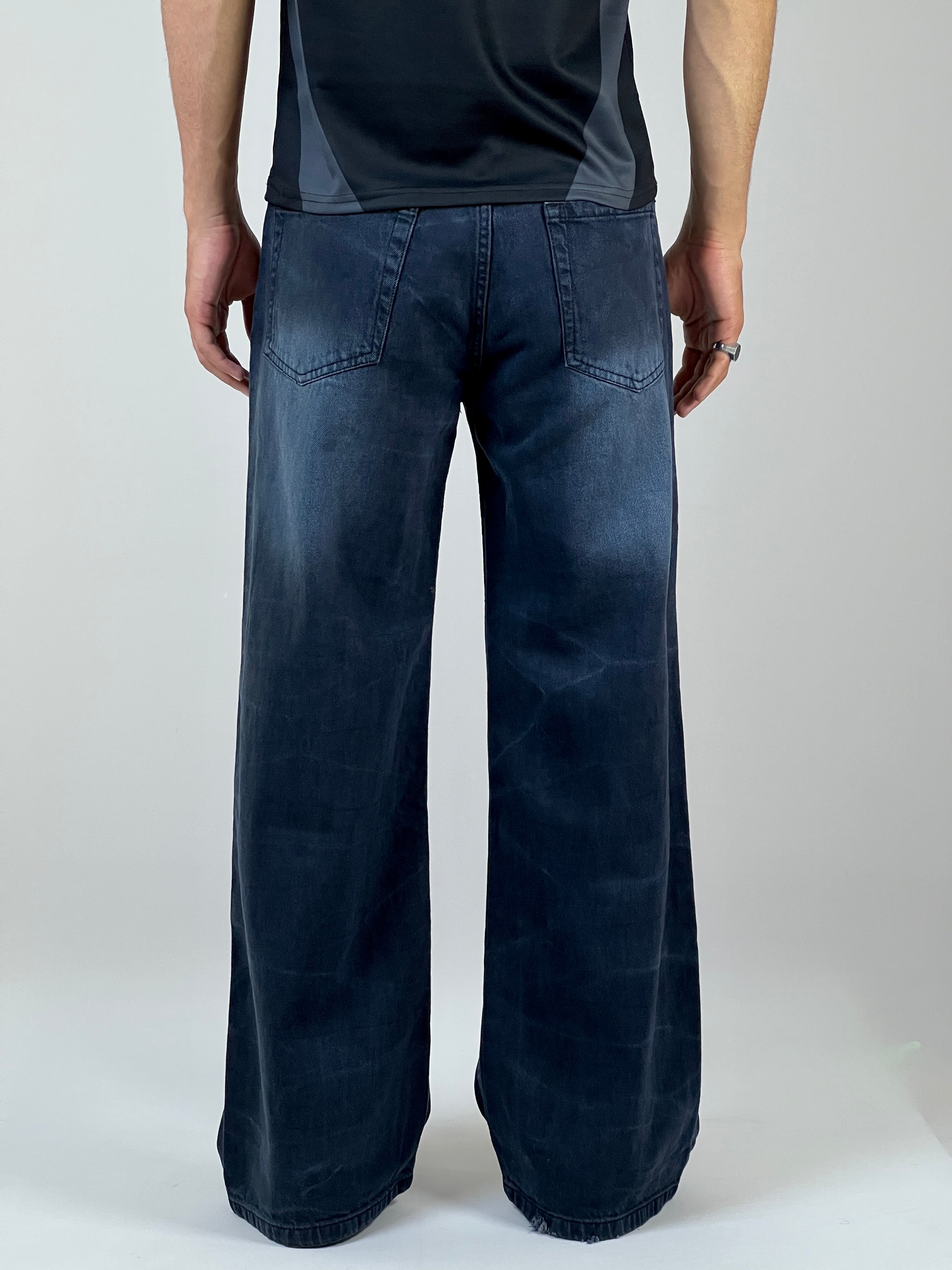 Deep indigo baggy