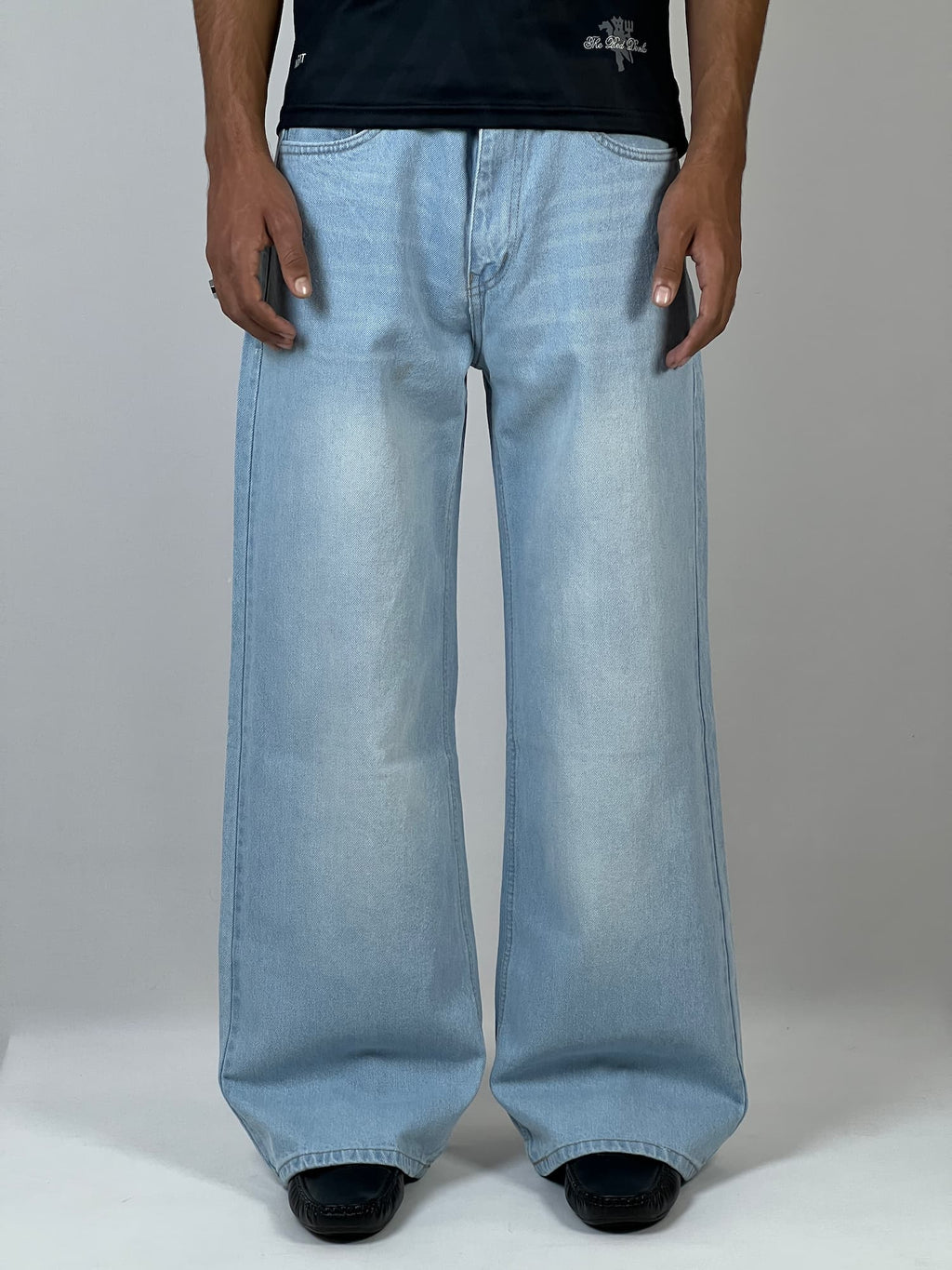 Ice blue baggy