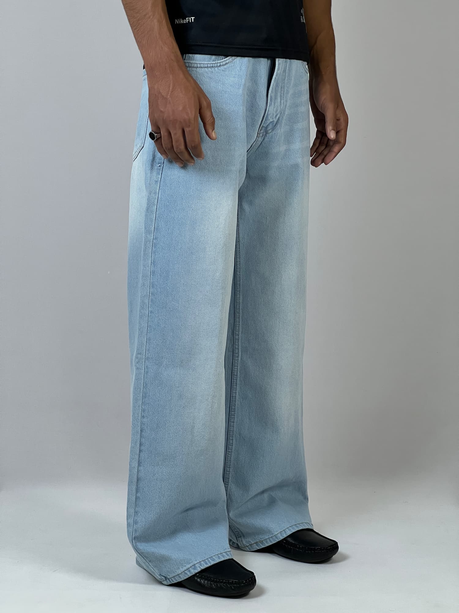 Ice blue baggy
